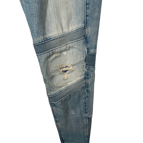 G-Star Raw Motac Deconstructed 3D High Rise Skinny Jean Light Wash Distressed 30 - Picture 7 of 16